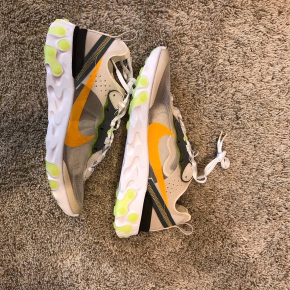 NEW NIKE REACT ELEMENT 87 OREWOOD BROWN VOLT SZ9.5 - Picture 4 of 8